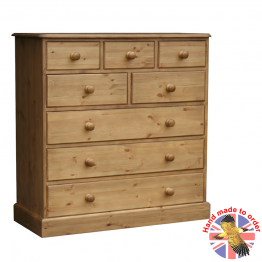 Cottage Pine 42" 8 Drawer Combi Chest